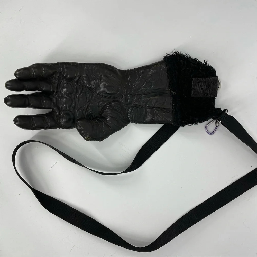 Monster zombie gorilla hand purse. Halloween fun costume